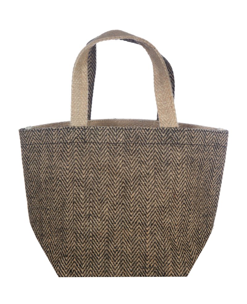 JUTE TOTE BAG Two-Tone Jute