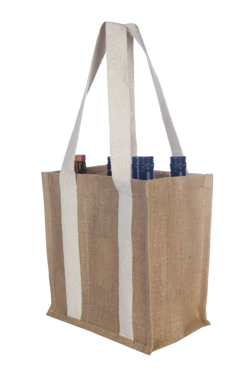 JUTE WINE BAG 6-Bottle
