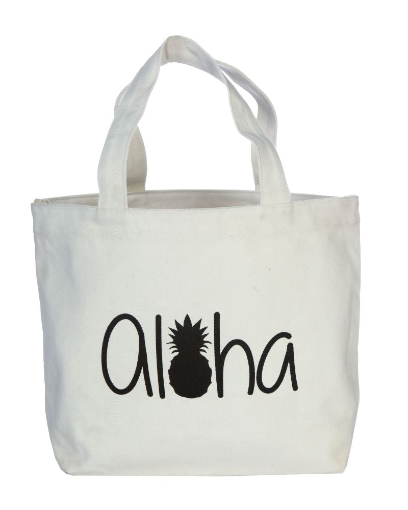Canvas Tote Aloha Pineapple