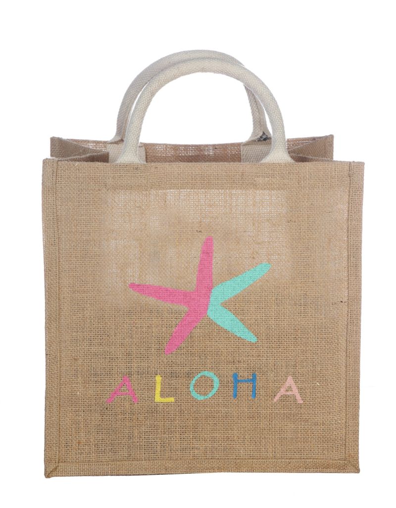 JUTE SHOPPING BAG Aloha