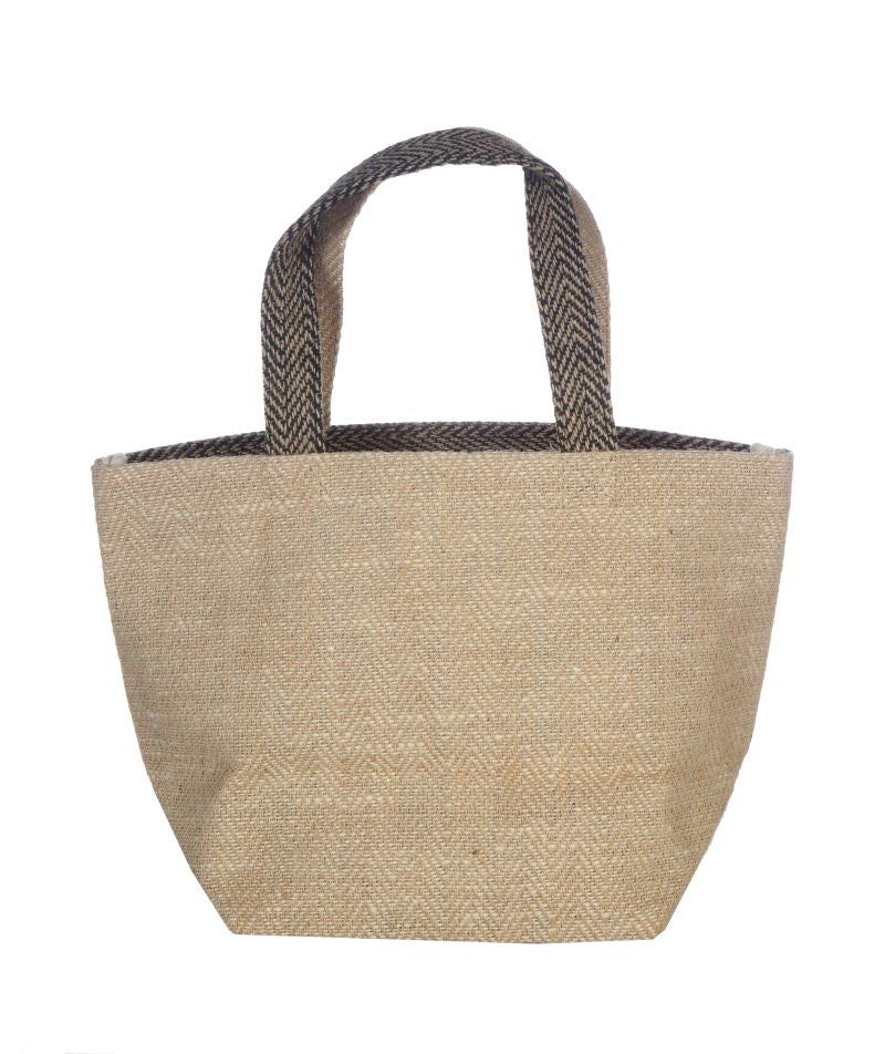 JUTE TOTE BAG  Two-Tone Jute
