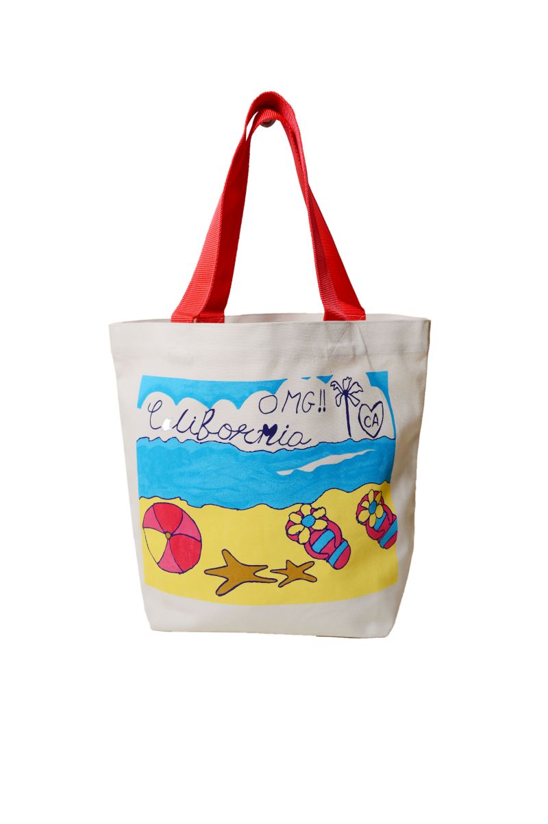 Canvas Tote Bag  Beach Vibes