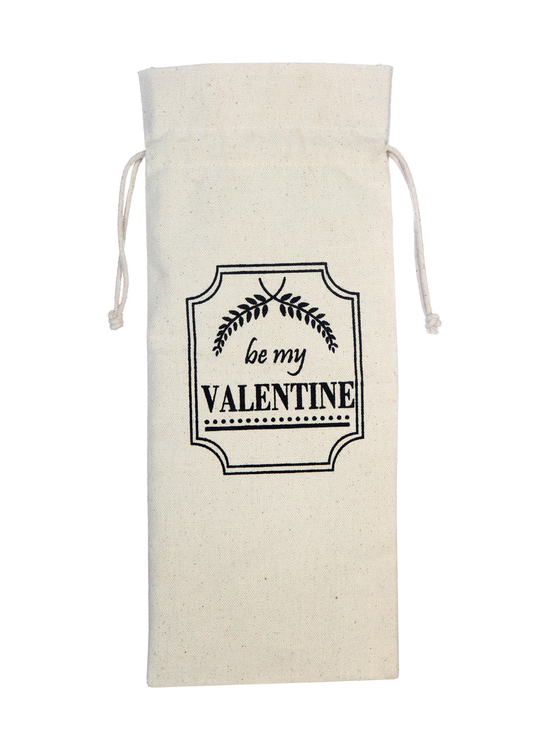 Canvas Wine Bag Be My Valentine