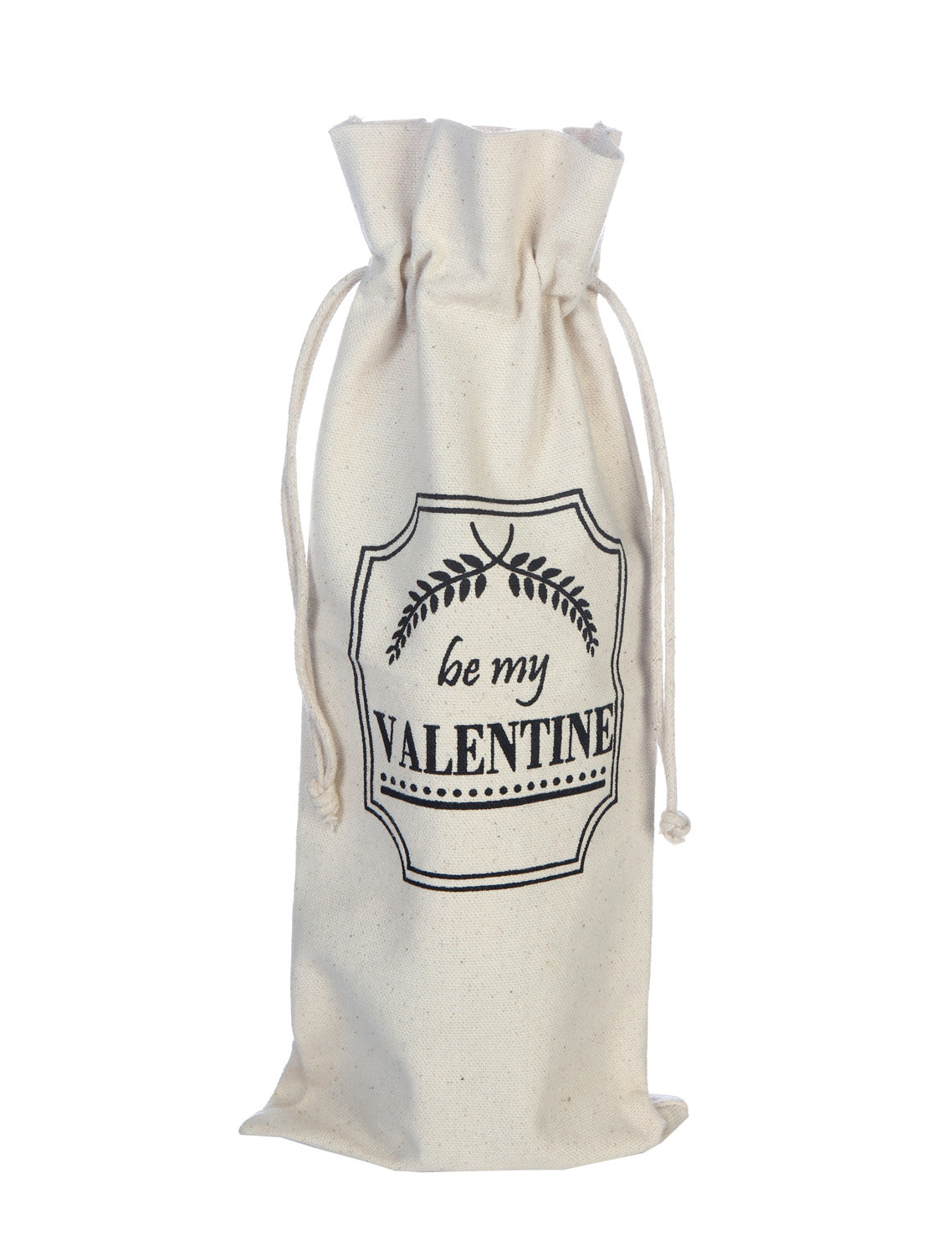 Canvas Wine Bag Be My Valentine